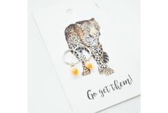 Oorbellen Cats eye zilver/goud Oorbellen Cats eye zilver/goud